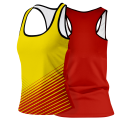 Camiseta voley mujer tirantes sublimada modelo rayas