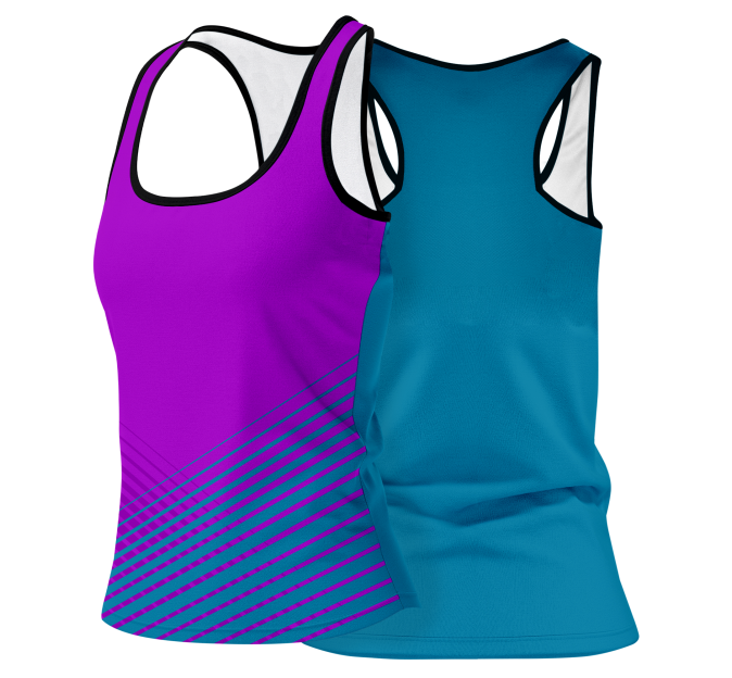 Camiseta voley mujer tirantes sublimada modelo rayas