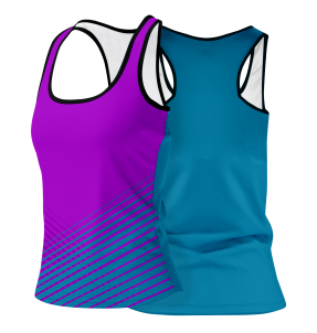 Camiseta voley mujer tirantes sublimada modelo rayas