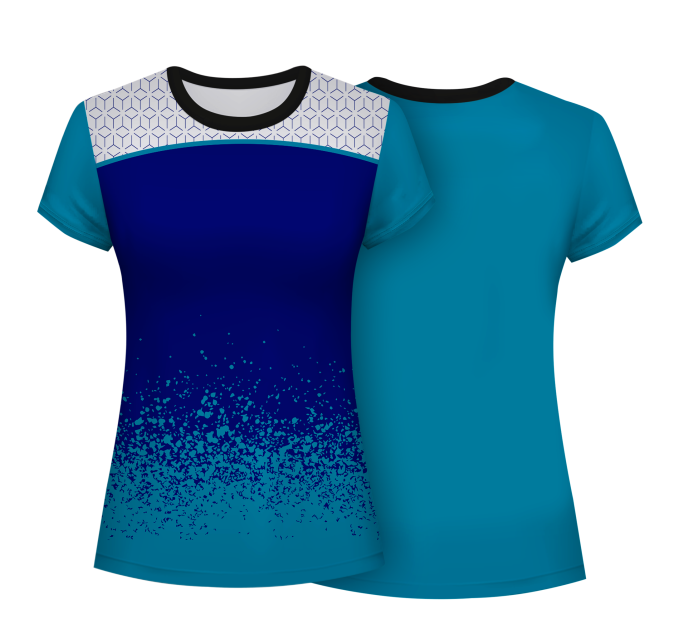 Camiseta voley mujer manga corta sublimada modelo corte