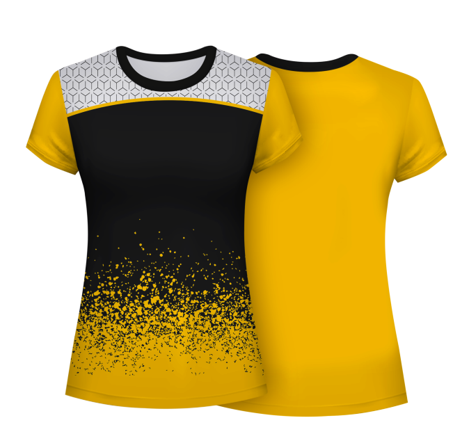 Camiseta voley mujer manga corta sublimada modelo corte