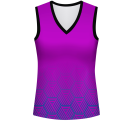 Camiseta voley mujer sin mangas sublimada modelo hexágono
