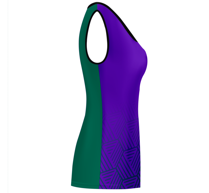 Camiseta voley mujer sin mangas sublimada modelo hexágono