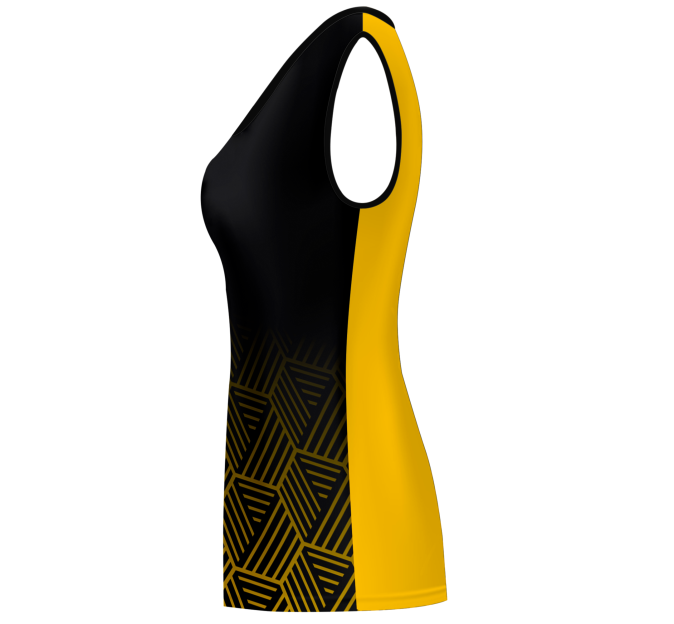 Camiseta voley mujer sin mangas sublimada modelo hexágono