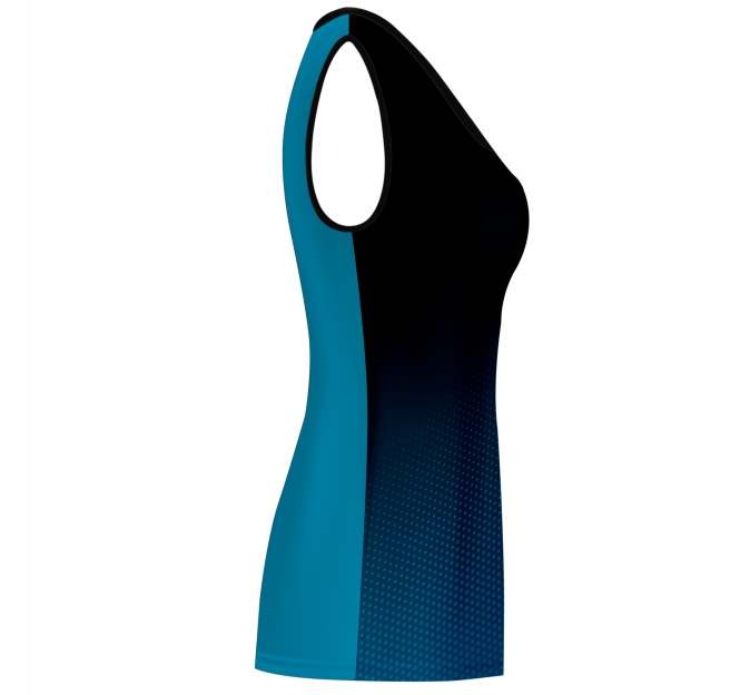 Camiseta voley mujer sin mangas sublimada modelo degradado