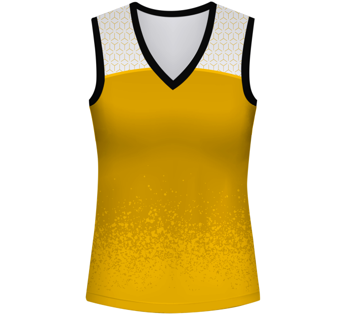 Camiseta voley mujer sin mangas sublimada modelo corte