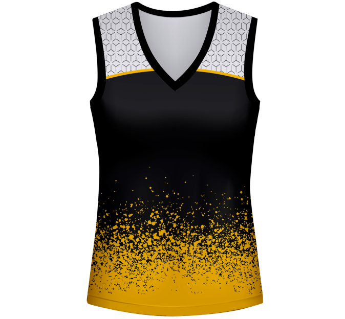 Camiseta voley mujer sin mangas sublimada modelo corte