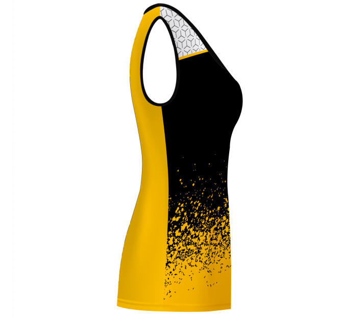 Camiseta voley mujer sin mangas sublimada modelo corte