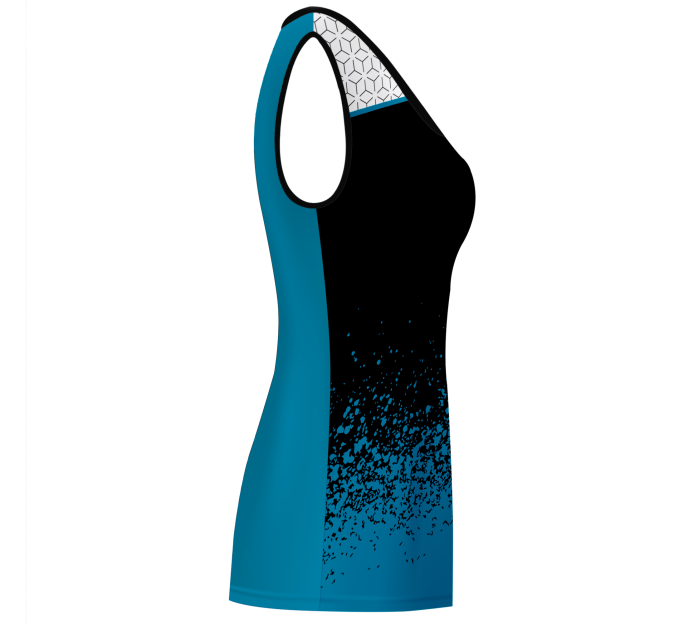 Camiseta voley mujer sin mangas sublimada modelo corte