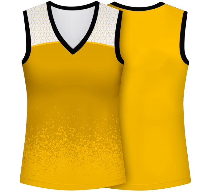 Camiseta voley mujer sin mangas sublimada modelo corte