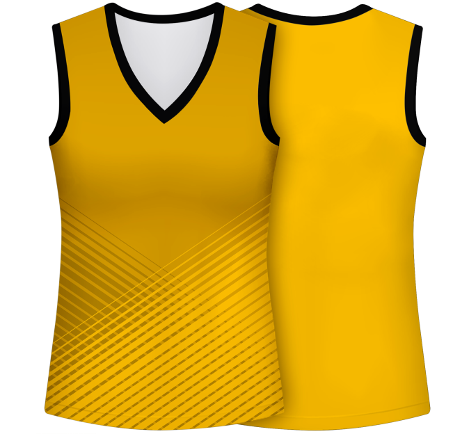 Camiseta voley mujer sin mangas sublimada modelo rayas