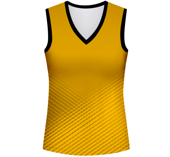 Camiseta voley mujer sin mangas sublimada modelo rayas