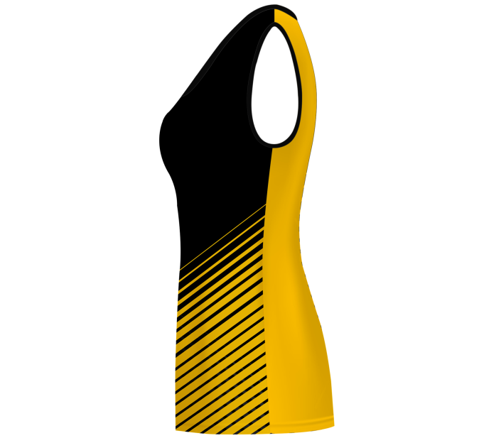 Camiseta voley mujer sin mangas sublimada modelo rayas