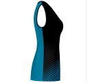 Camiseta voley mujer sin mangas sublimada modelo rayas