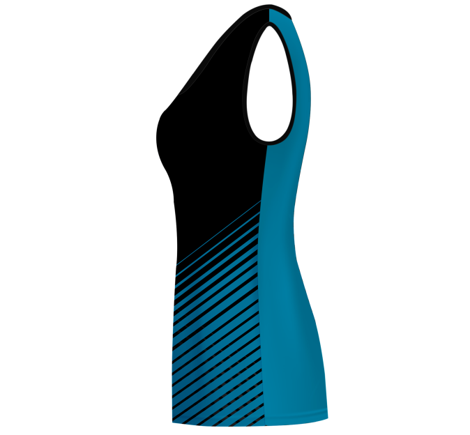 Camiseta voley mujer sin mangas sublimada modelo rayas