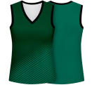 Camiseta voley mujer sin mangas sublimada modelo rayas
