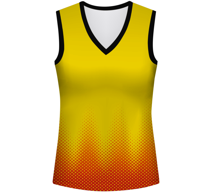 Camiseta voley mujer sin mangas sublimada modelo puntos