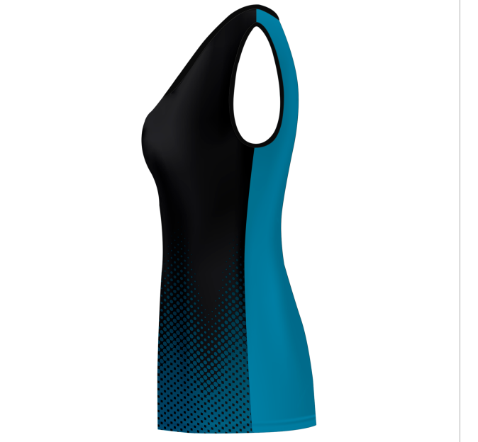 Camiseta voley mujer sin mangas sublimada modelo puntos