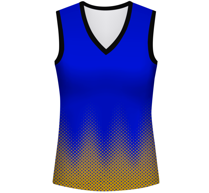 Camiseta voley mujer sin mangas sublimada modelo puntos