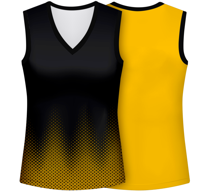 Camiseta voley mujer sin mangas sublimada modelo puntos