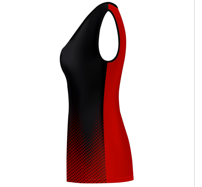 Camiseta voley mujer sin mangas sublimada modelo puntos