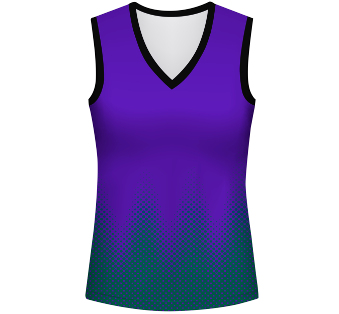Camiseta voley mujer sin mangas sublimada modelo puntos