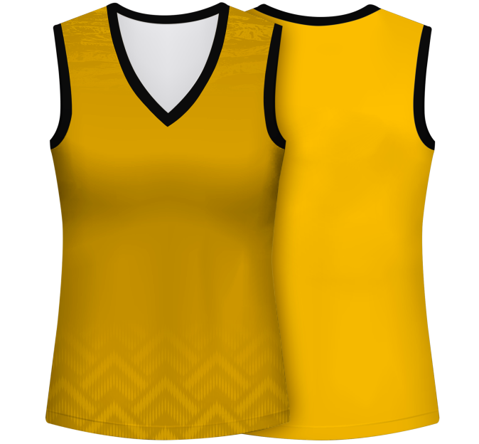 Camiseta voley mujer sin mangas sublimada modelo geométrico