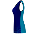 Camiseta voley mujer sin mangas sublimada modelo geométrico