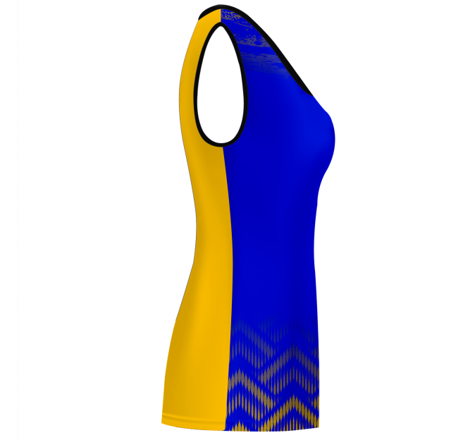 Camiseta voley mujer sin mangas sublimada modelo geométrico