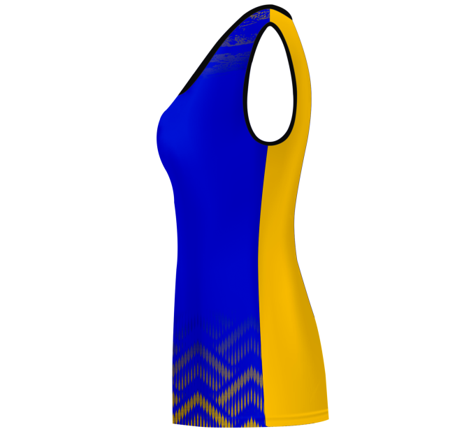 Camiseta voley mujer sin mangas sublimada modelo geométrico