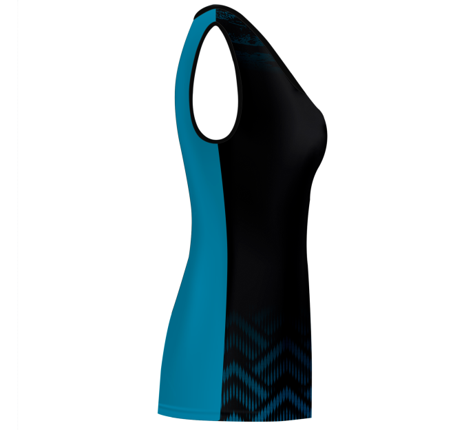 Camiseta voley mujer sin mangas sublimada modelo geométrico