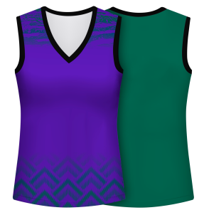 Camiseta voley mujer sin mangas sublimada modelo geométrico