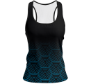 Camiseta pádel mujer tirantes sublimada modelo hexágono