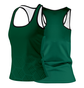 Camiseta pádel mujer tirantes sublimada modelo hexágono