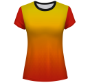 Camiseta pádel mujer manga corta sublimada modelo degradado
