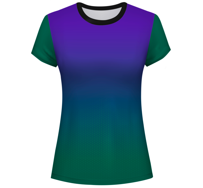 Camiseta pádel mujer manga corta sublimada modelo degradado