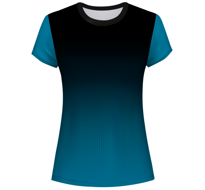 Camiseta pádel mujer manga corta sublimada modelo degradado