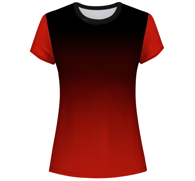 Camiseta pádel mujer manga corta sublimada modelo degradado