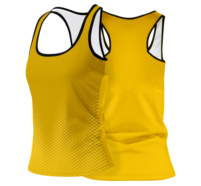 Camiseta pádel mujer tirantes sublimada modelo puntos