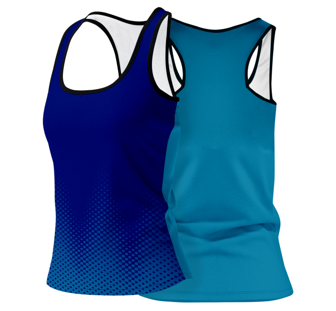 Camiseta pádel mujer tirantes sublimada modelo puntos