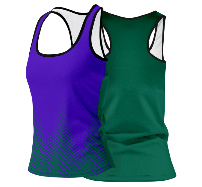 Camiseta pádel mujer tirantes sublimada modelo puntos