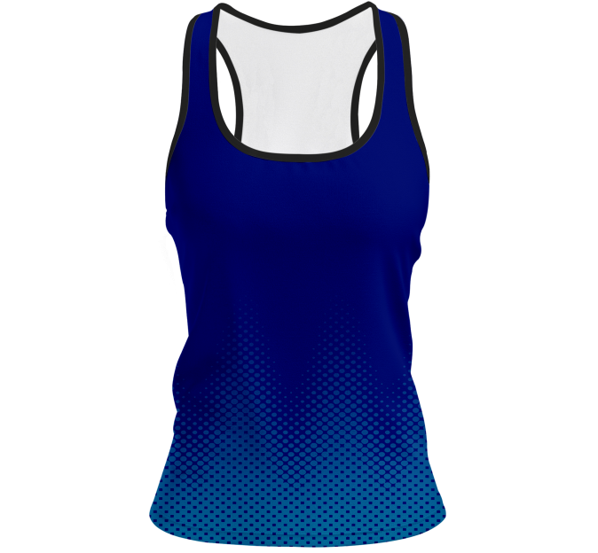 Camiseta pádel mujer tirantes sublimada modelo puntos