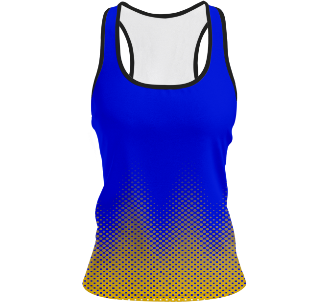 Camiseta pádel mujer tirantes sublimada modelo puntos