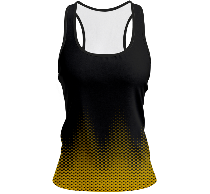 Camiseta pádel mujer tirantes sublimada modelo puntos