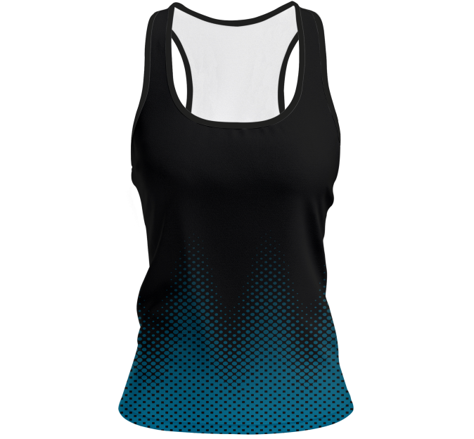 Camiseta pádel mujer tirantes sublimada modelo puntos