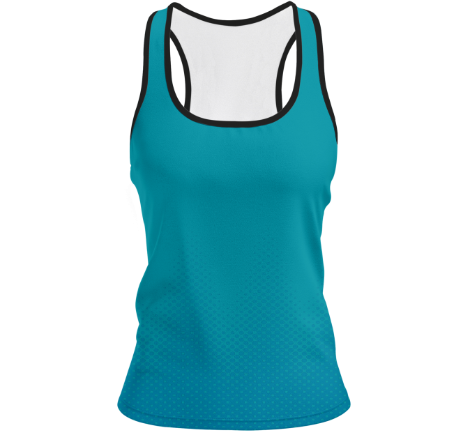 Camiseta pádel mujer tirantes sublimada modelo puntos