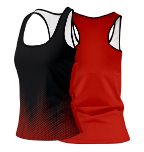 Camiseta pádel mujer tirantes sublimada modelo puntos