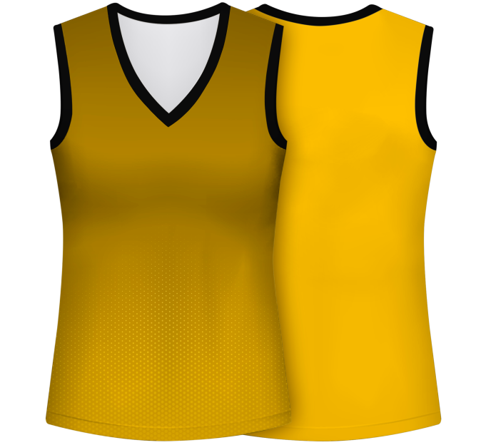 Camiseta pádel mujer sin mangas sublimada modelo degradado