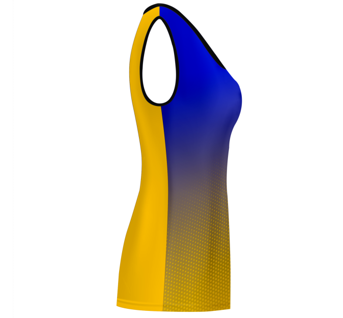 Camiseta pádel mujer sin mangas sublimada modelo degradado