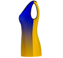 Camiseta pádel mujer sin mangas sublimada modelo degradado